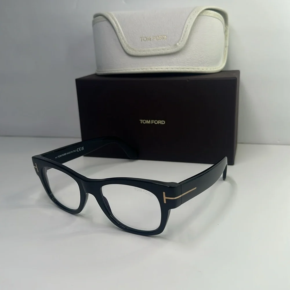 Tom Ford Black Eyewear with White Case